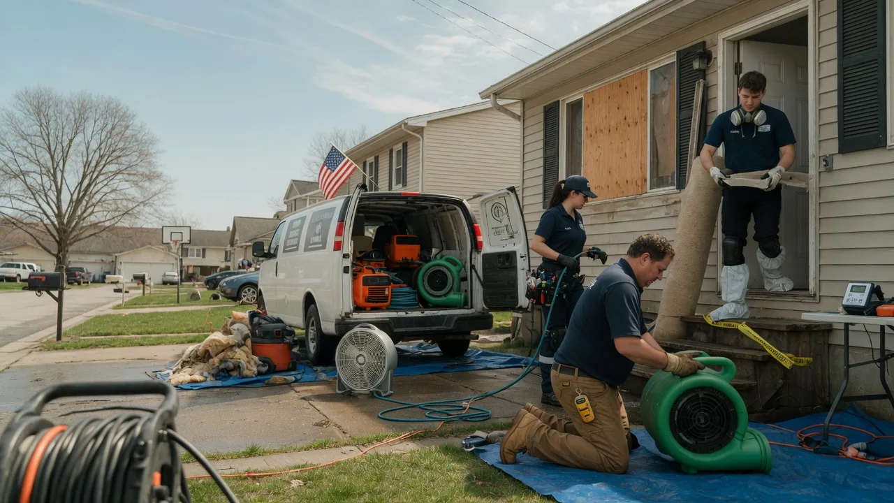 Water Damage Restoration in Mount Olive, IL near me